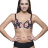 Eva Paris-Bra-Black Print-K66-2565