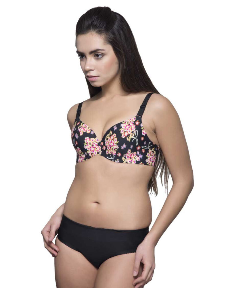 Eva Paris-Bra-Black Print-K66-2565 - Image 2