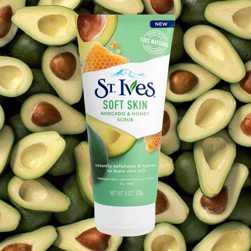 St. Ives Soft Skin Face Scrub - Avocado and Honey - 170g - Image 2