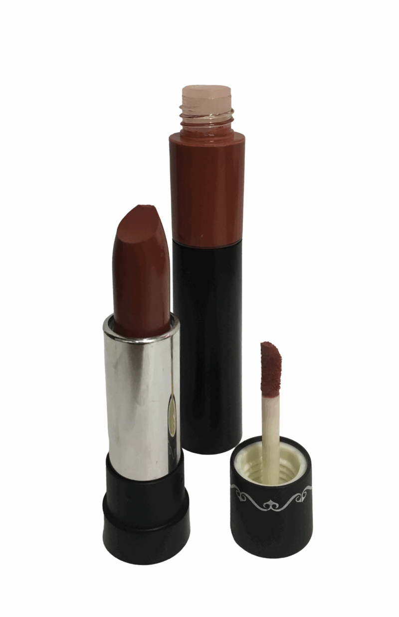 THE NUDES  Duo Matte Finish and Moisturizing Lipstick and Lip Gloss - Image 2