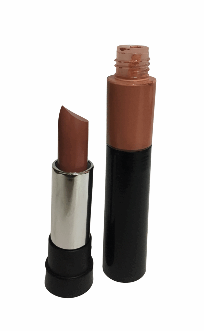 THE NUDES  Duo Matte Finish and Moisturizing Lipstick and Lip Gloss - Image 4
