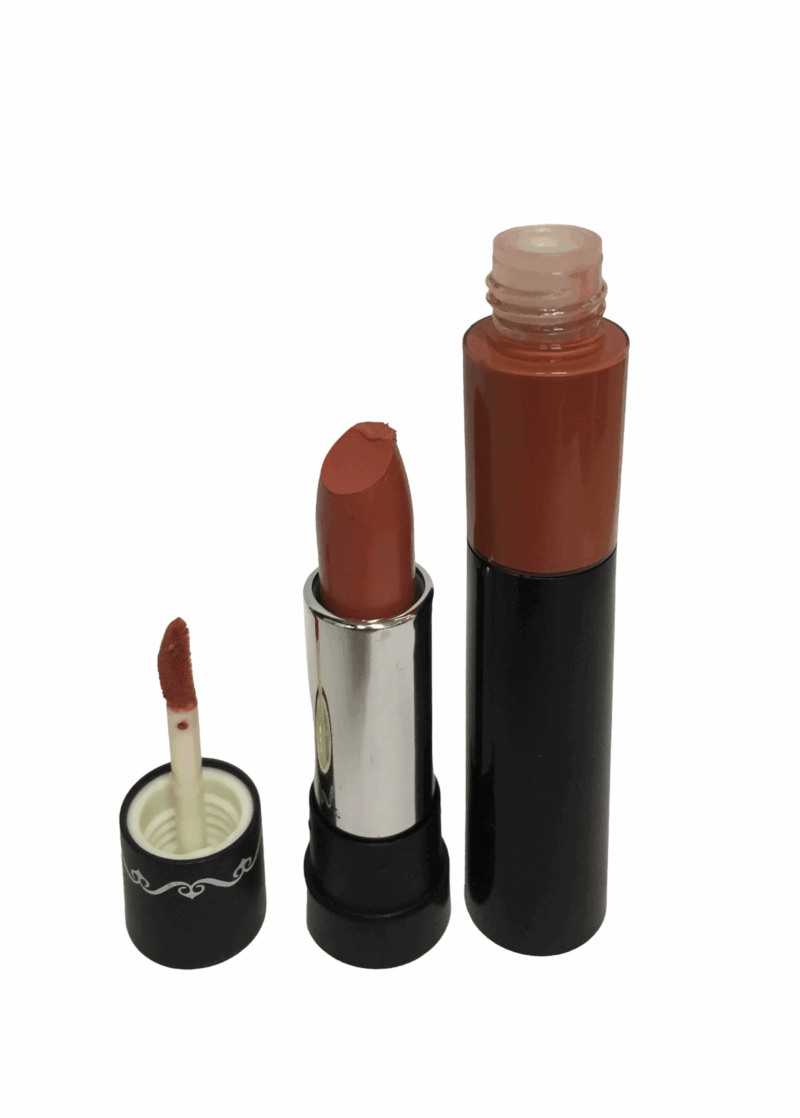 THE NUDES  Duo Matte Finish and Moisturizing Lipstick and Lip Gloss - Image 2