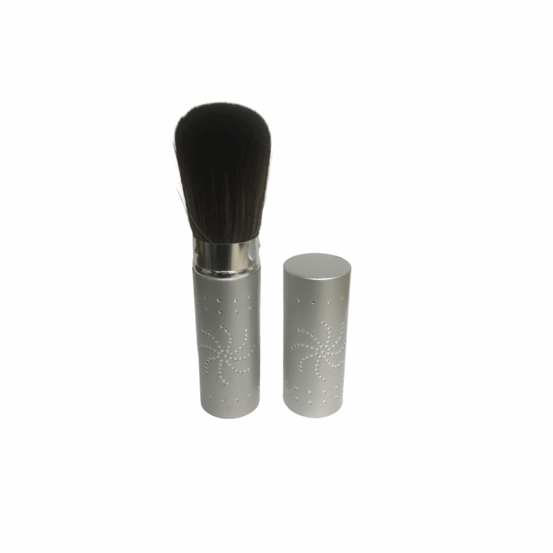 MEGAGA USA Soft Kabuki Cleaner Brush-Silver - Image 2