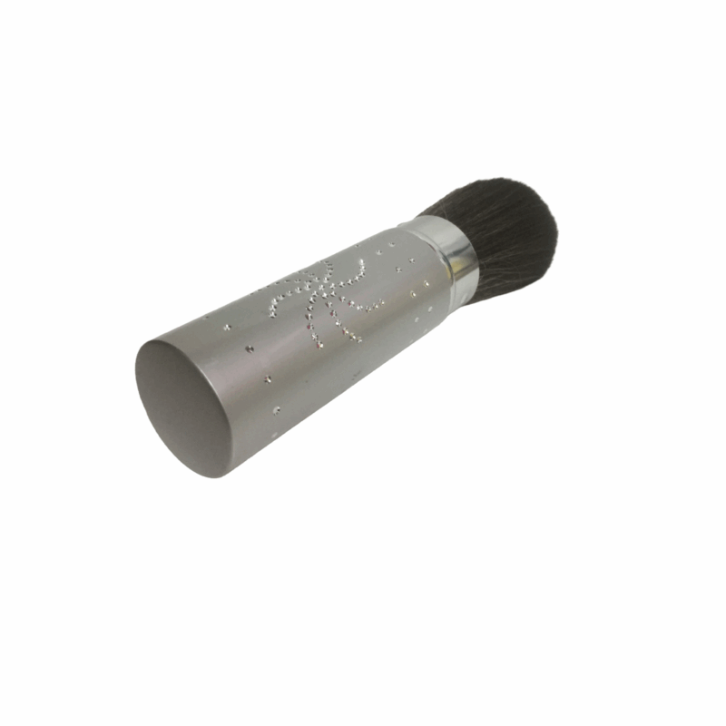 MEGAGA USA Soft Kabuki Cleaner Brush-Silver - Image 3