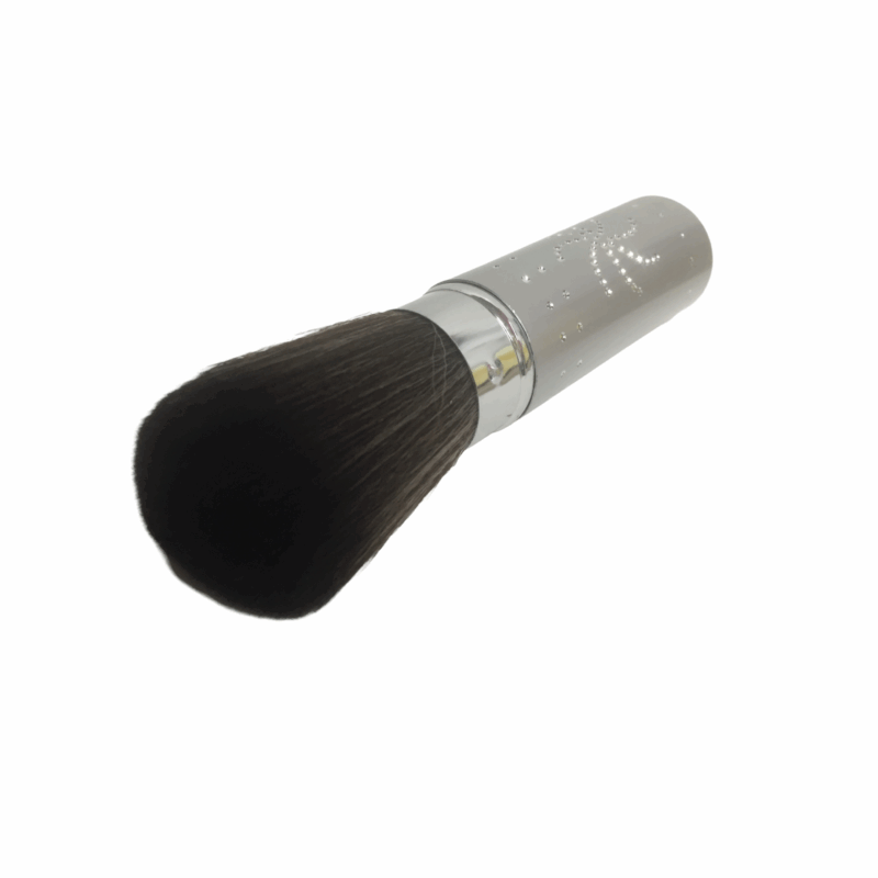 MEGAGA USA Soft Kabuki Cleaner Brush-Silver - Image 4