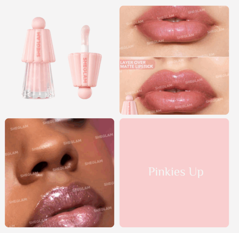 SHEGLAM Jelly Wow Hydrating Lip Oil - 5g PINKIES UP - Image 2