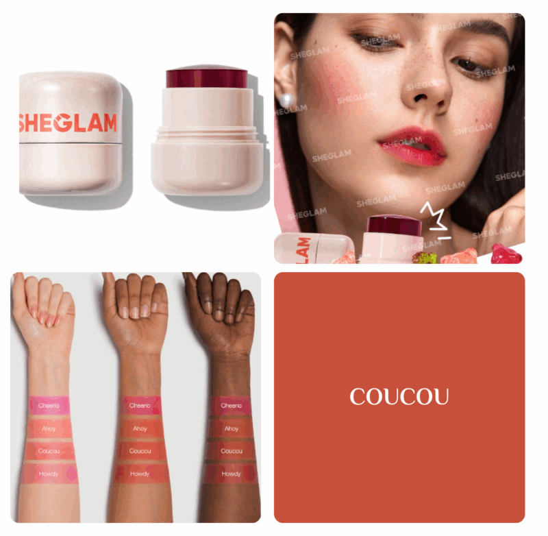 SHEGLAM Jelly-Licious Hydrating Lip & Blush Tint - 10g Coucou - Image 2