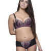 Eva Paris Bra Panty Set Blue+Black K66-2395
