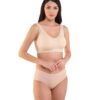 Kate High Coverage Mid Waist Hipster Panty - Beige
