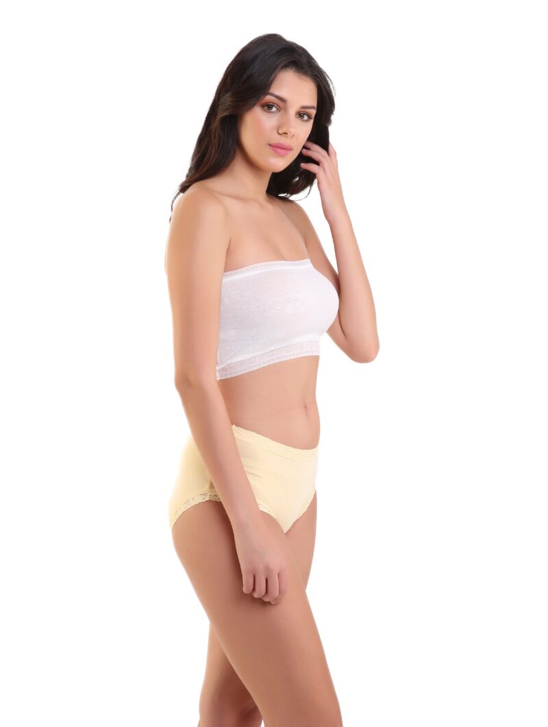 Kate Strapless Lace Net Tube Non Padded Bra- Free Size - Image 2
