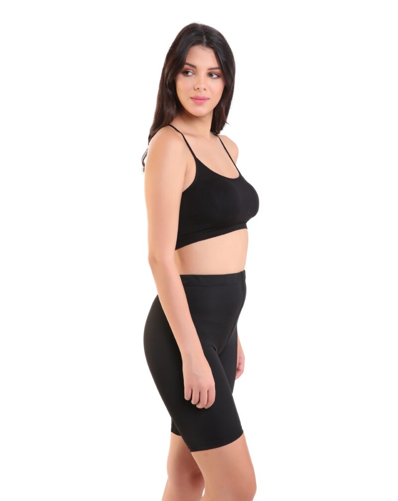 Kate Ultrasoft Lightweight Mid Rise Short - Black - Image 2
