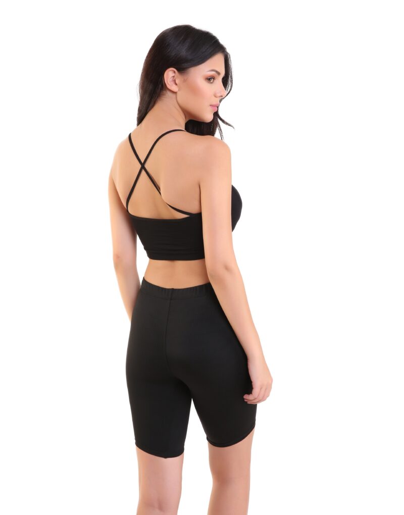 Kate Ultrasoft Lightweight Mid Rise Short - Black - Image 3