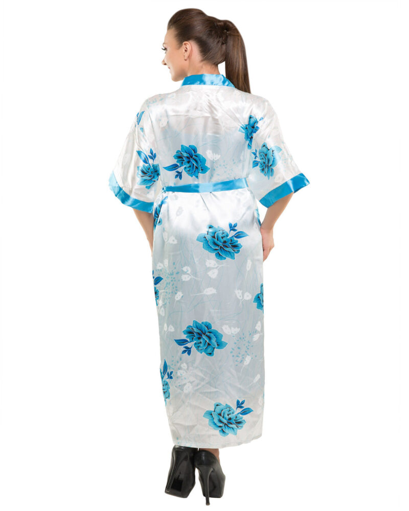 Eva Paris-2 Pes Set Nighty With Gawn Blue Night Wear-K75-3355 - Image 4