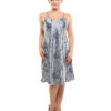 Eva Paris-2 Pes Set Nighty With Gawn Blue Print Night Wear-K75-3355