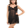 Eva Paris-2 Pes Set Fancy Baby Doll Black Night Wear-K75-3361