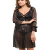 Eva Paris-3 Pes Set Fancy Baby Doll Black Night Wear-K75-3368