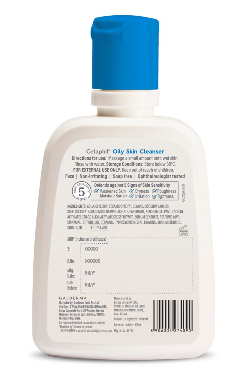 Cetaphil Oily Skin Cleanser 125ml - Image 3