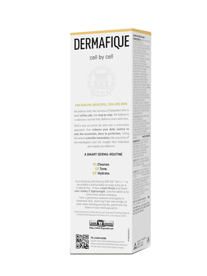 DERMAFIQUE Sun Defense SPF 50 All Matte 30g - Image 2
