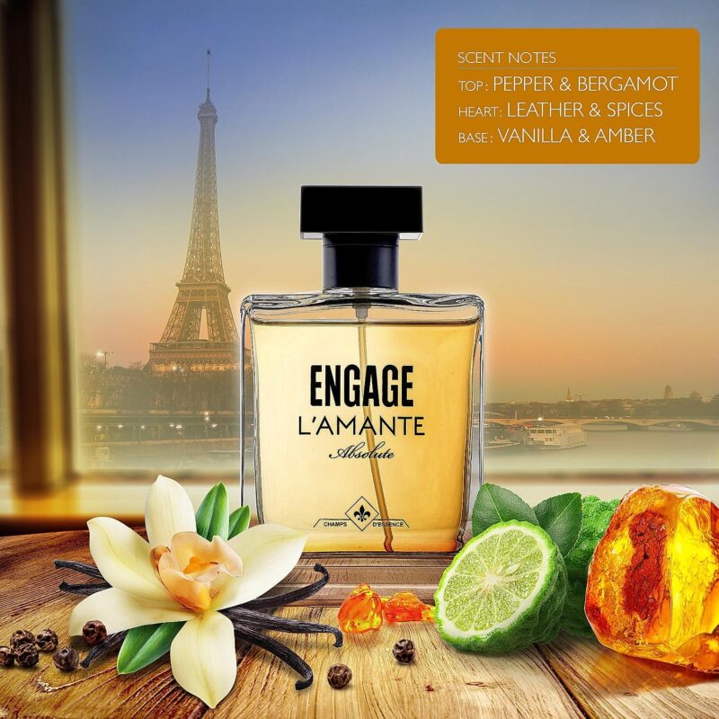 Engage L'amante Absolute Eau De Parfum For Men - 100mL - Image 3