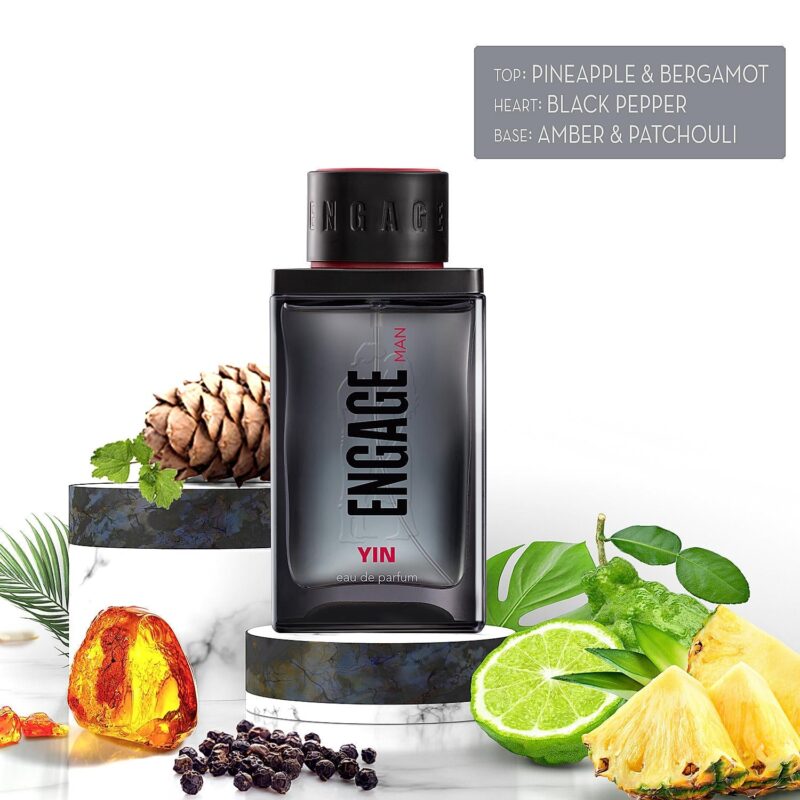 Engage YIN Eau De Parfum For Men - 90mL - Image 3