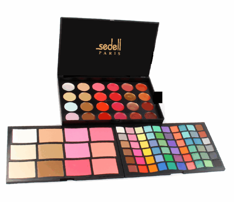 Sedell Professional  96 Colors Shimmer and Matte Eyeshadow Makeup Palette Cosmetic Contouring Kit