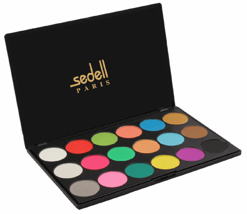 Sedell Professional Matte Shining  Eye Shadow Powder Palette Set of 18 Colors