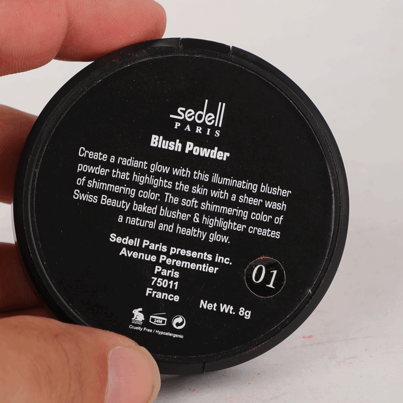 Sedell Professional Multi Blush Powder Light Peach - 8gm - Image 2