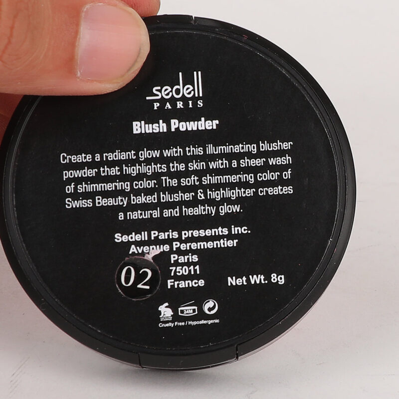 Sedell Professional Multi Blush Powder Peach - 8gm - Image 6