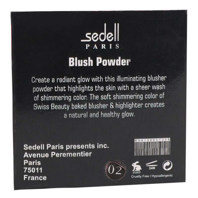 Sedell Professional Multi Blush Powder Red - 8gm - Image 4