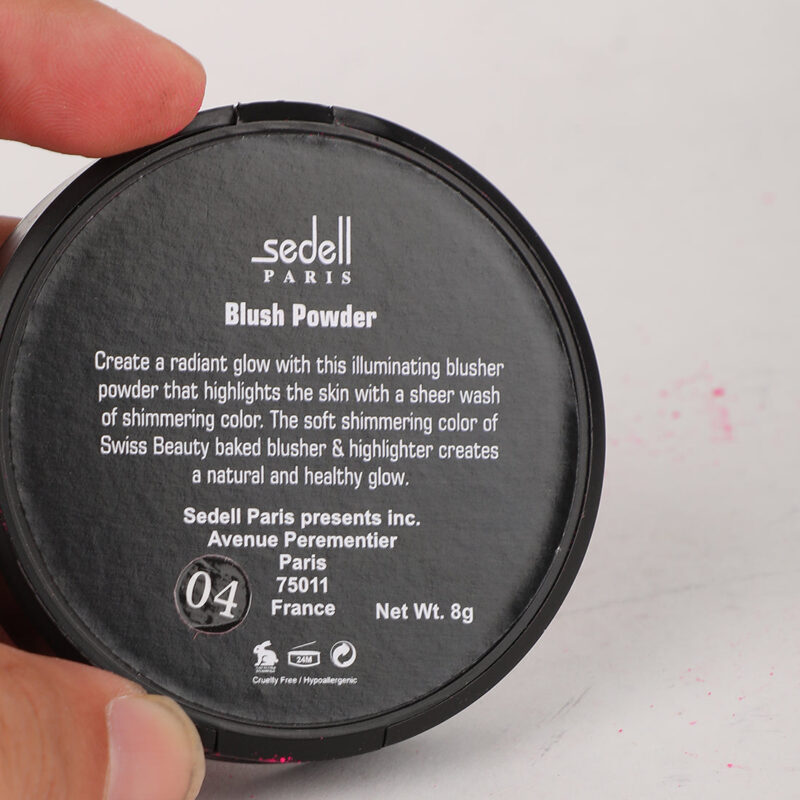 Sedell Professional Multi Blush Powder Red - 8gm - Image 6