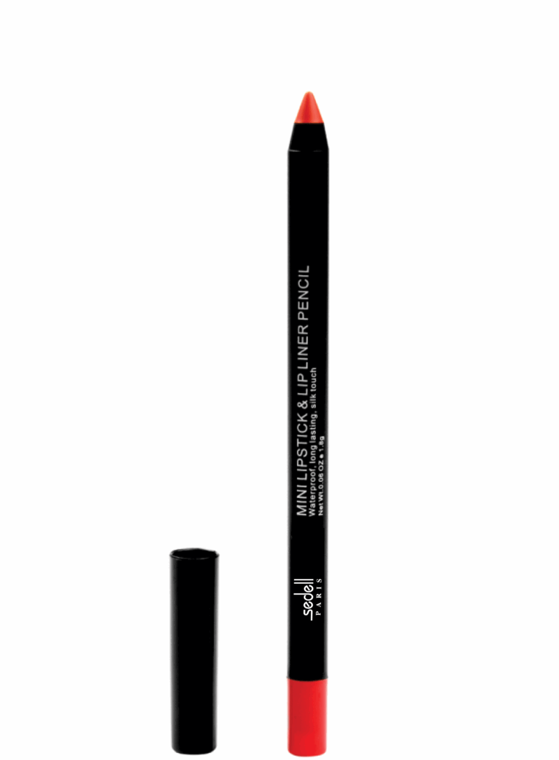 Sedell Paris Mini Lipstick & Lip Liner Pencil Coral Rose - 1.4g - Image 2