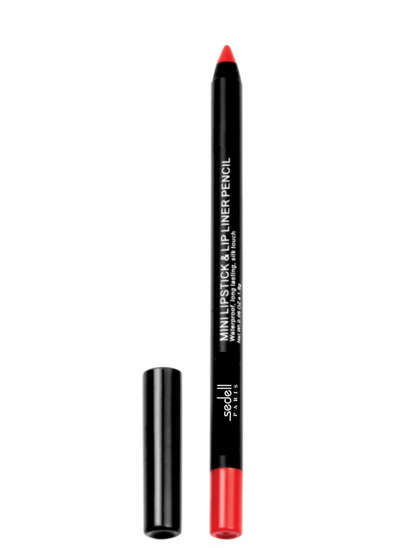Sedell Paris Mini Lipstick & Lip Liner Pencil Hot As Chilli - 1.4g - Image 3