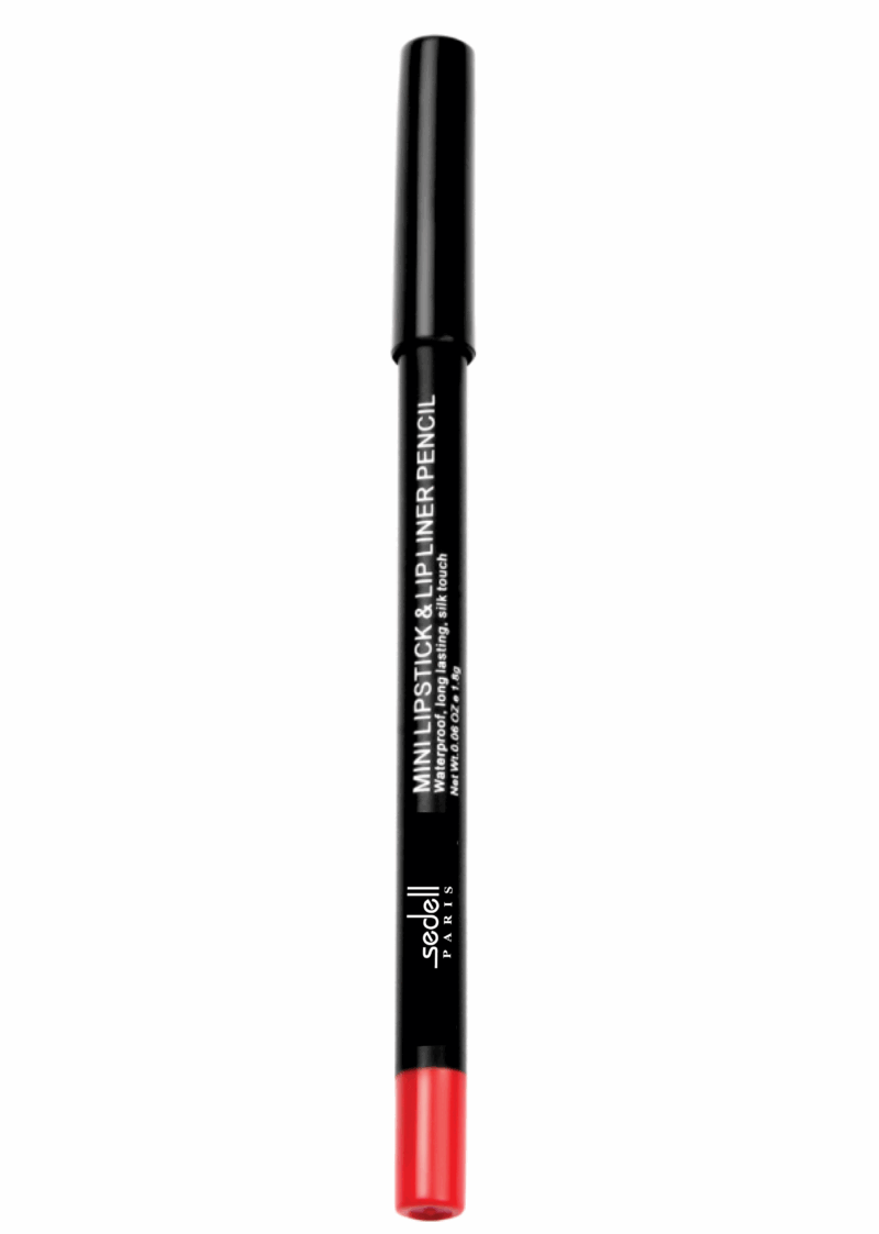 Sedell Paris Mini Lipstick & Lip Liner Pencil Hot As Chilli - 1.4g - Image 4