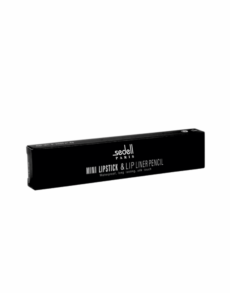 Sedell Paris Mini Lipstick & Lip Liner Pencil Barbie Pink - 1.4g - Image 3
