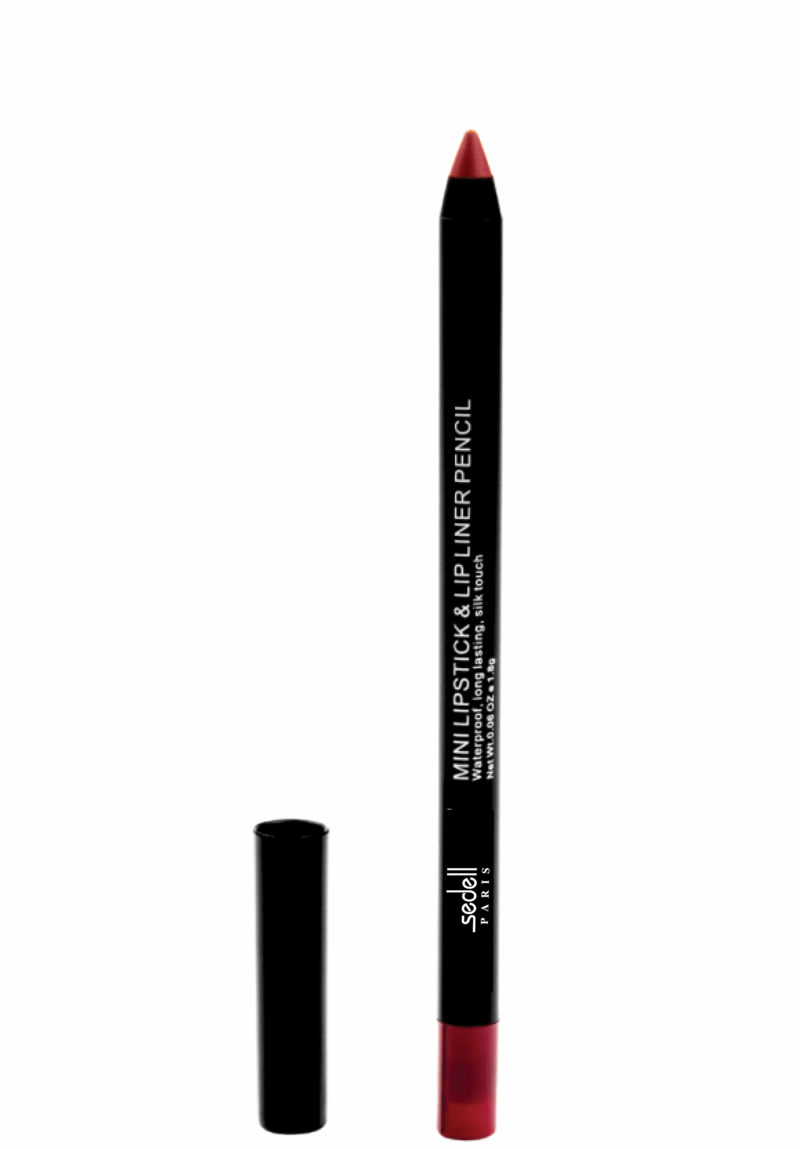 Sedell Paris Mini Lipstick & Lip Liner Pencil Sip Of Red Wine - 1.4g - Image 2