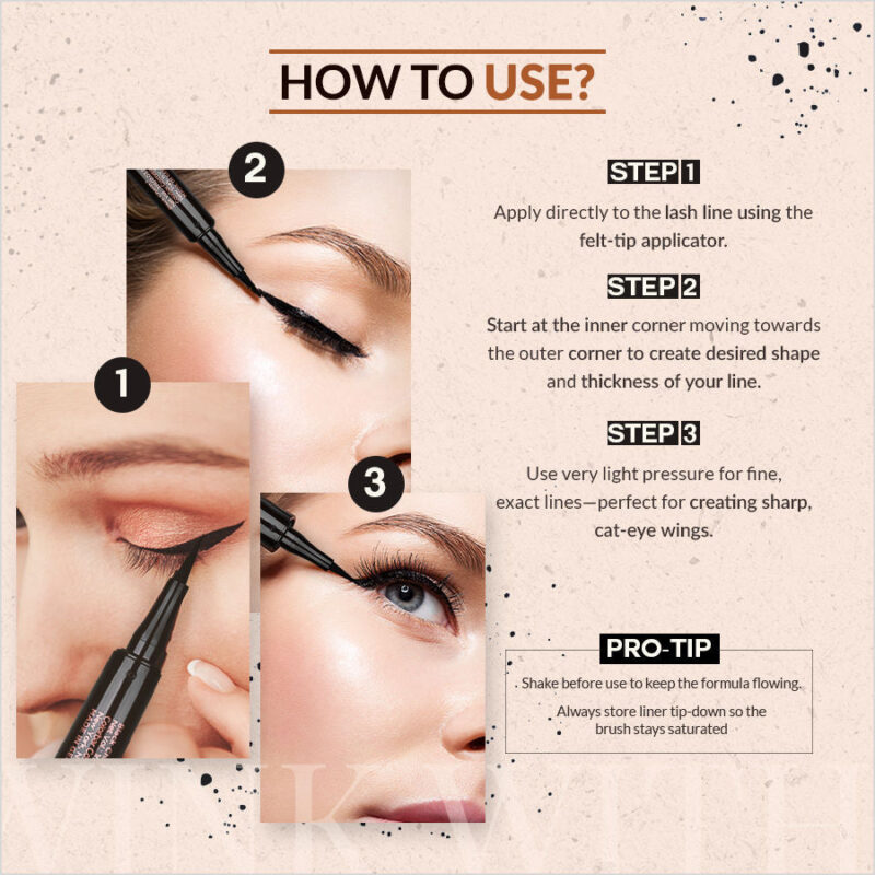 Colorbar X Jacqueline Wink With Love 14hrs Stay Eyeliner Navy Night-003 - Image 3