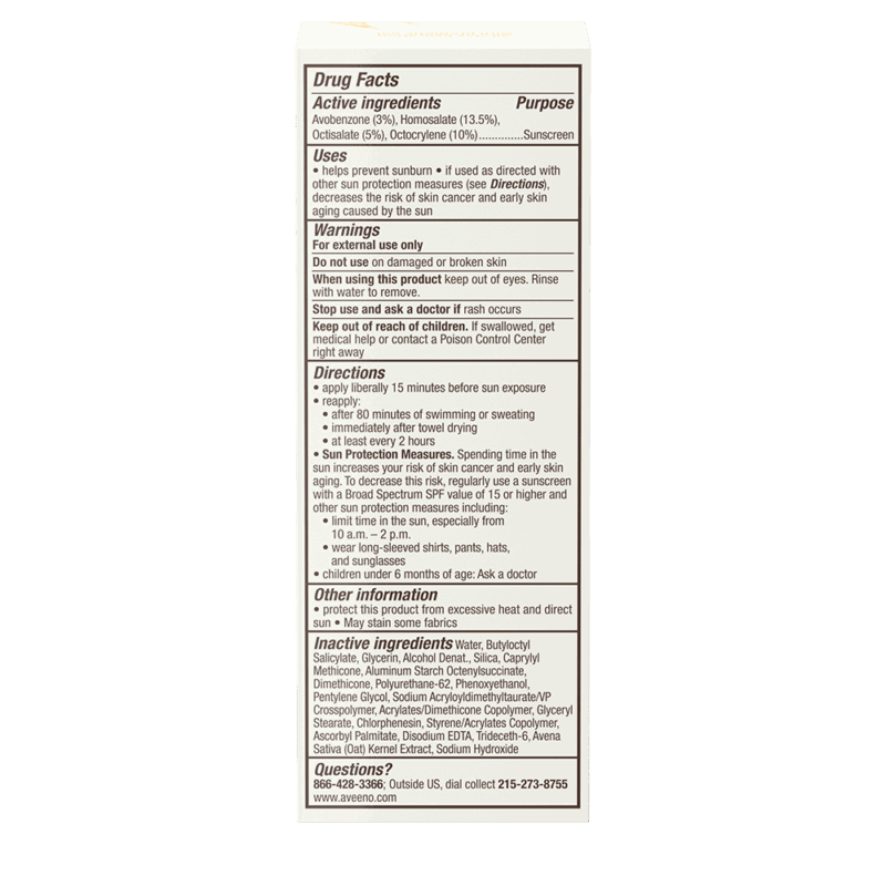 Aveeno Protect+Hydrate sunscreen For Face SPF60 (60ml) - Image 2