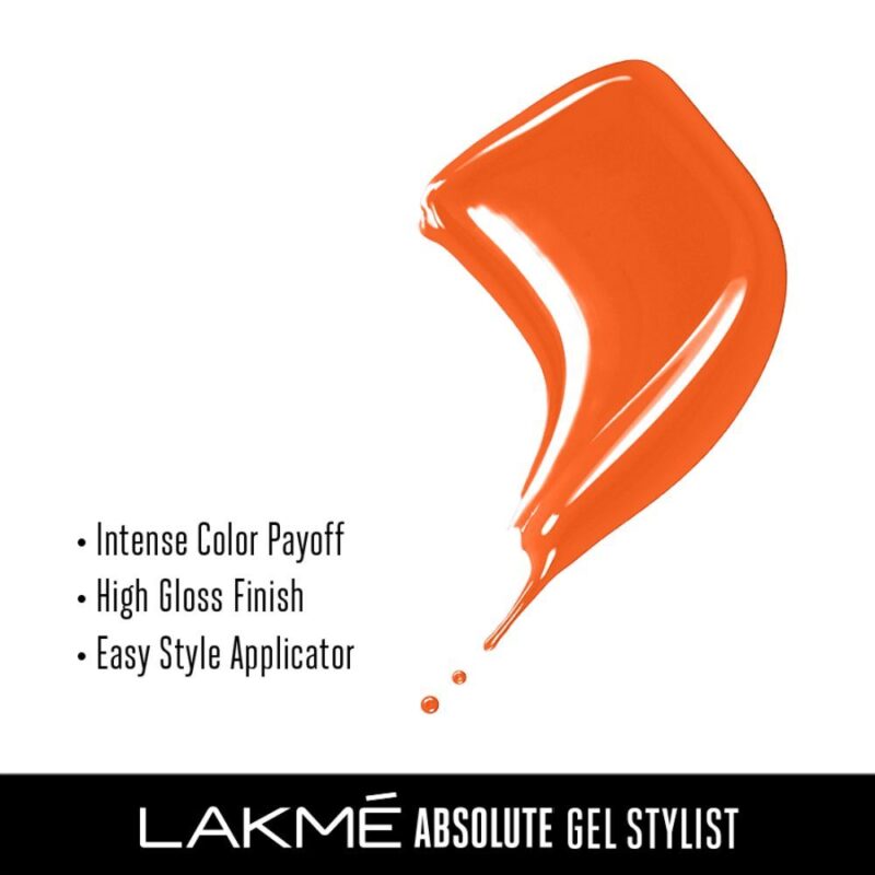 LakmÃ© Absolute Gel Stylist Nail Color, 99 Pumpkin - 12ml - Image 2