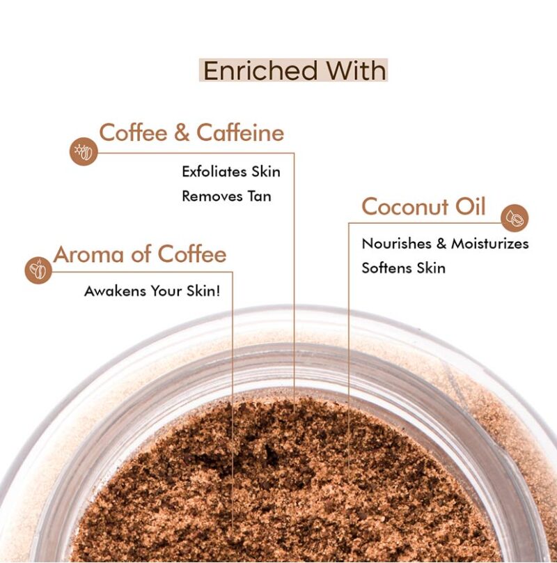M Caffeine Coffee Body Scrub with Coconut - 100 g - Image 4