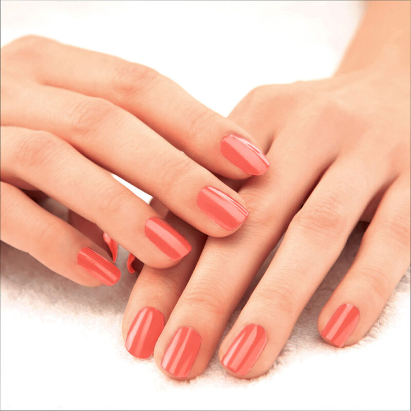 LAKMÃ‰ 9to5 Primer + Gloss Nail Colour, Caribbean Coral, 6 ml - Image 3