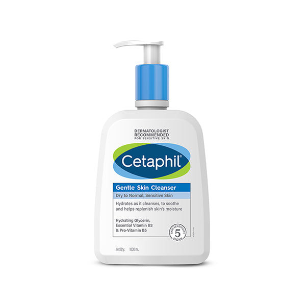 Cetaphil Gentle Skin Cleanser (1Ltr) for Dry to Normal Skin with Niacinamide Dermatologist Recommended