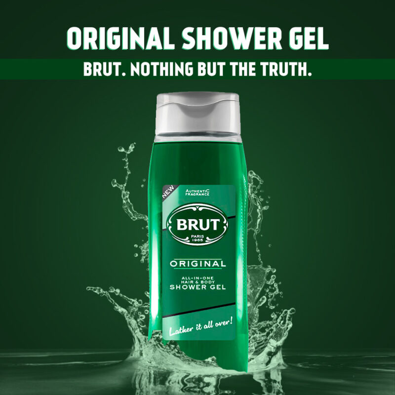 Brut Original All - In- one Hair & Body Shower Gel - 500ml - Image 2