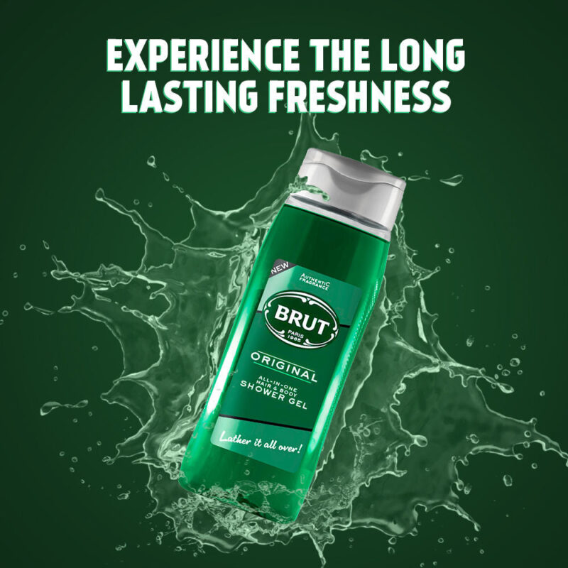 Brut Original All - In- one Hair & Body Shower Gel - 500ml - Image 3