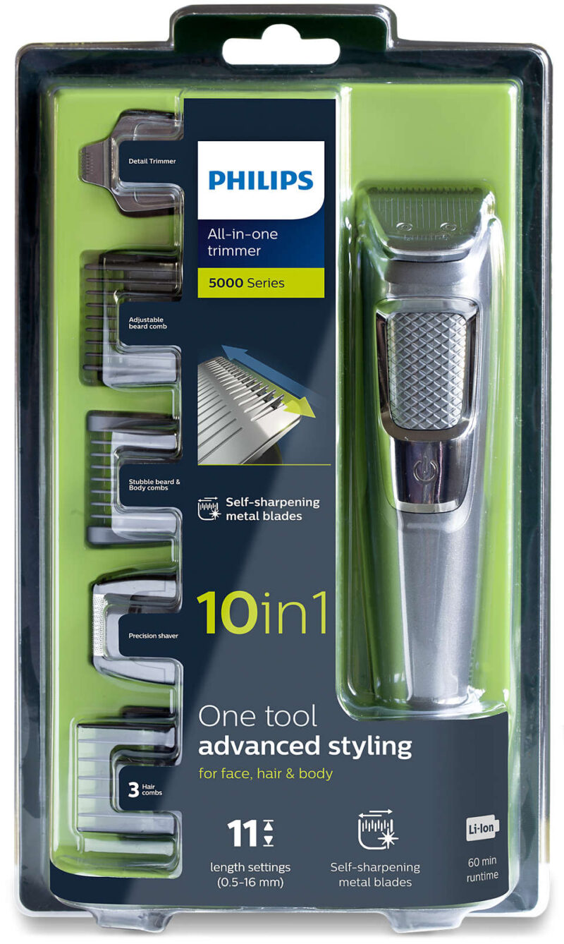 PHILIPS MG3750/33 ALL IN ONE 5000 SERIES TRIMMER FOR BEARD - Image 10