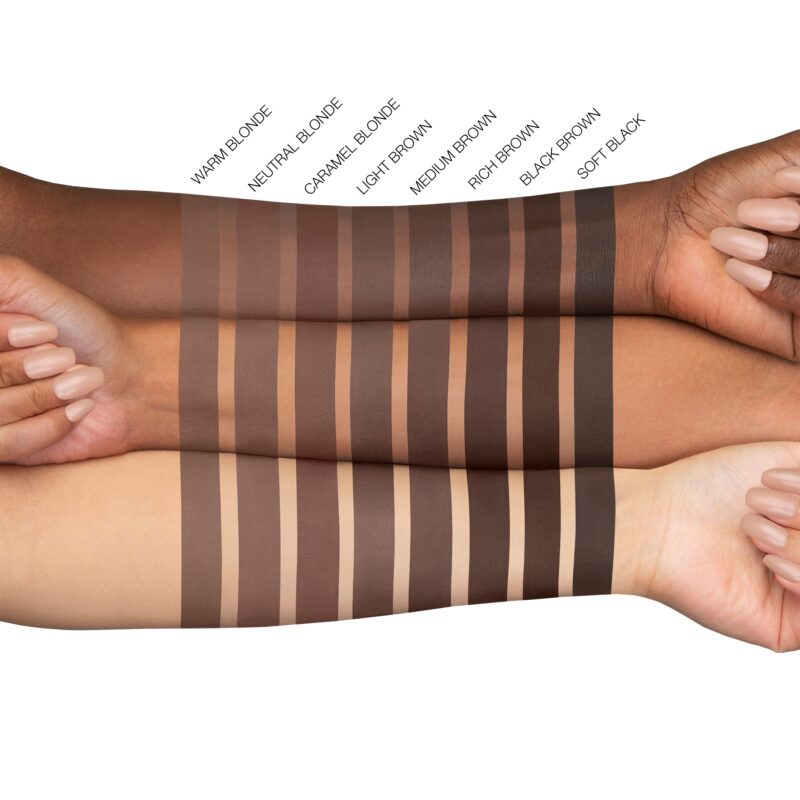 Huda Beauty #bombbrows Full'n Fluffy Fiber Gel - 8 Soft Black - 4.5ml - Image 2
