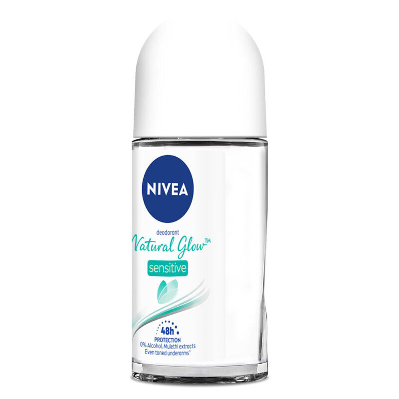 NIVEA Women Deodorant Roll On, Whitening Sensitive, for 48h Protection - 50ml - Image 2