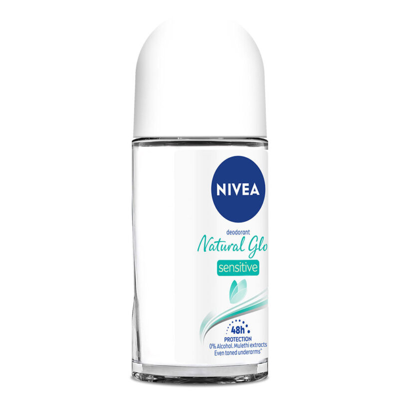 NIVEA Women Deodorant Roll On, Whitening Sensitive, for 48h Protection - 50ml - Image 3