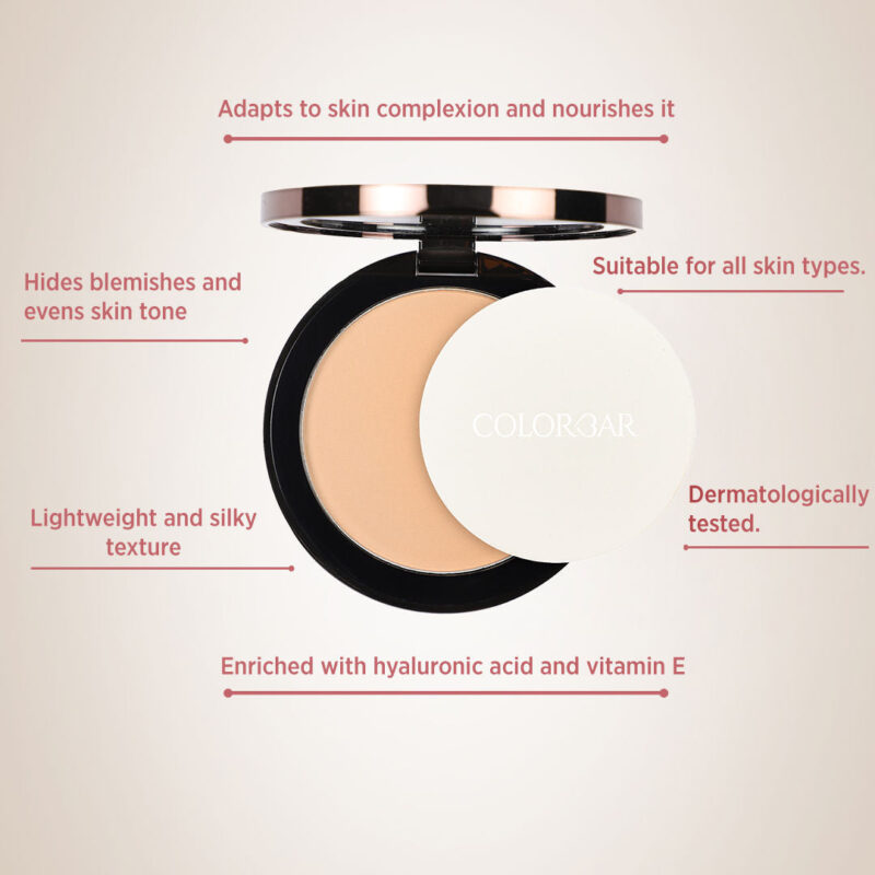 Colorbar Perfect Match Compact Nude Beige 002 - 9g - Image 4
