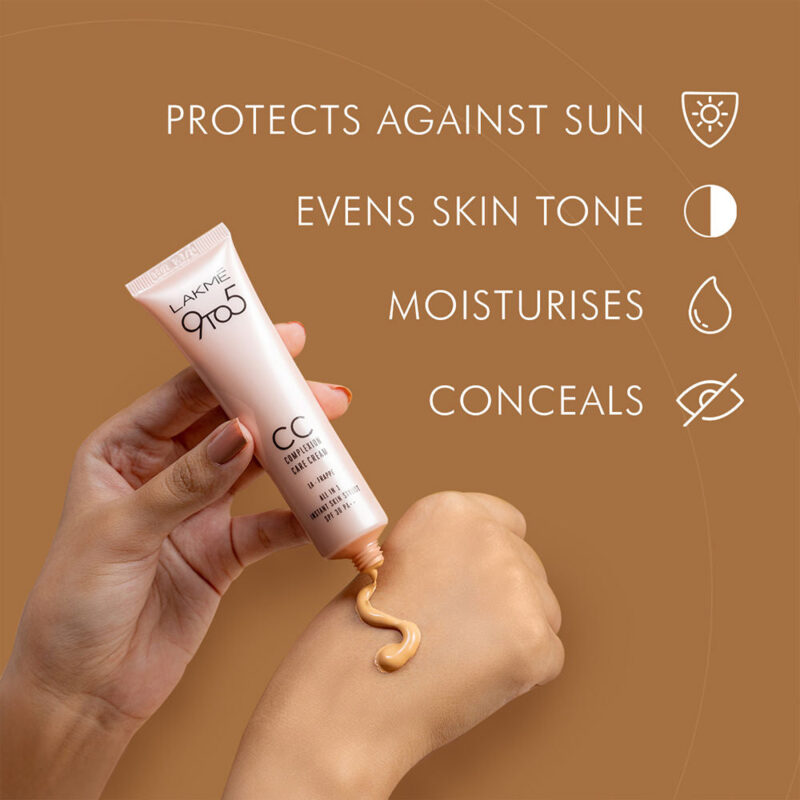 Lakme 9 to 5 Complexion Care CC Cream SPF 30 PA++ - Almond - 30G - Image 3