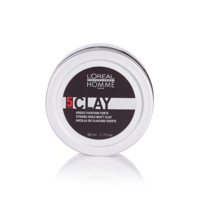 L'oreal Homme Paris 5 Clay Strong Hold Matt Clay for Men - 50ml